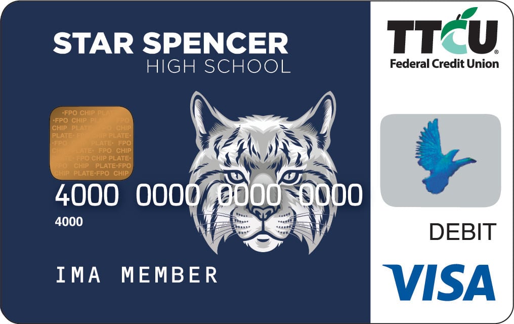 Tarjeta de débito de la escuela secundaria Star Spencer